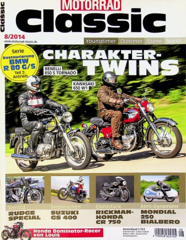 Deckblatt Motorrad Classic (08/2014)